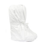 XYEHS XU466S WH-O Disposable High-Top Boot Covers Booties Shoe Covers Protector with Non-Slip Sole, Elastic Top & Tie-Up, Made of DuPont Tyvek Non Woven Fabric, Universal Size - Image 2