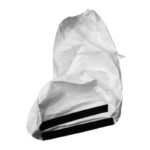 XYEHS XU466S WH-O Disposable High-Top Boot Covers Booties Shoe Covers Protector with Non-Slip Sole, Elastic Top & Tie-Up, Made of DuPont Tyvek Non Woven Fabric, Universal Size - Image 3