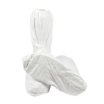 XYEHS XU466S WH Disposable High-Top Boot Covers Booties Shoe Covers Protector with Elastic Top & Tie-Up, Made of DuPont Tyvek Non Woven Fabric, Universal Size - Image 2