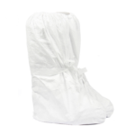 XYEHS XU466S WH Disposable High-Top Boot Covers Booties Shoe Covers Protector with Elastic Top & Tie-Up, Made of DuPont Tyvek Non Woven Fabric, Universal Size - Image 3