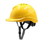 XYEHS GM-19 M-Shaped Half Brim Vented Safety Hard Hat with High-Impact ABS Shell 6-Point Fabric Inner Knob Adjustment