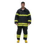 XYEHS 220G/M² EN469 Aramid IIIA Firefighting Uniform Suit with Flame Retardant Jacket & Pants, 3 Layer Design
