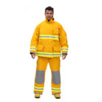 XYEHS NFPA1971 254GSM Firefighting Clothing Uniform Suit Flame Retardant Jacket & Trousers Two-Piece Design, Anti-Static