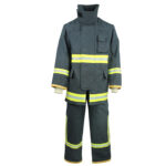 XYEHS 220G/M² EN469 Level 2 Aramid IIIA Firefighting Clothing Uniform Suit with Flame Retardant Jacket & Pants, 4 Layer Design