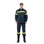 XYEHS 200-220GSM Aramid IIIA Firefighting Clothing Uniform Suit with Flame Retardant Jacket & Pants, 2 Piece Design - Image 2