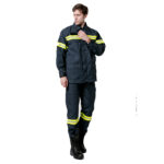 XYEHS 200-220GSM Aramid IIIA Firefighting Clothing Uniform Suit with Flame Retardant Jacket & Pants, 2 Piece Design - Image 3