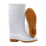 XYEHS DR-4 PVC Rain Boots Chemical Resistant Ordinary Working Footwear with PVC Uppers PVC & Nitrile Sole Nylon Liner