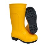 XYEHS DR-7 34cm PVC Rain Boots Chemical Resistant Ordinary Working Protection with Matte PVC Uppers PVC & Nitrile Sole Nylon Liner - Image 3