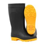 XYEHS DR-7 34cm PVC Rain Boots Chemical Resistant Ordinary Working Protection with Matte PVC Uppers PVC & Nitrile Sole Nylon Liner - Image 4