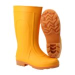 XYEHS DR-7 34cm PVC Rain Boots Chemical Resistant Ordinary Working Protection with Matte PVC Uppers PVC & Nitrile Sole Nylon Liner
