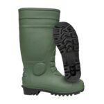 XYEHS DR-9 38cm PVC Rain Boots Chemical Resistant Ordinary Working Protection with PVC Uppers PVC & Nitrile Sole Nylon Liner - Image 2