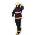 XYEHS NFPA 1971 255GSM Defender Aramid Plain Weave Firefighting Uniform Fireman Suit Flame Retardant Jacket & Trousers Two-Piece Four-Layer Design