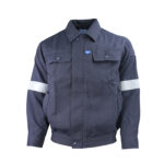 XYEHS 237GSM 8.4 Cal Flame Retardant & HRC2 Arc Protective Jacket, FR Twill Fabric with Refletive Tapes