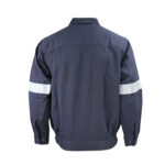 XYEHS 237GSM 8.4 Cal Flame Retardant & HRC2 Arc Protective Jacket, FR Twill Fabric with Refletive Tapes - Image 2