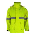 XYEHS B932/D814 Flame Resistant & Arc-Proof Rain Suit 2-Piece Jacket & Pants Protective Clothing, Polyester, PU, Modacrylic Cotton 3-in-1 Pressed Fabric - Image 2