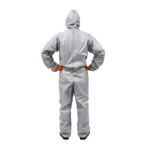 XYEHS C2-6300 Type 3/4 150G/M² Membrane Composite Protective Coverall PPE Suit Full Body Clothing with Hood, Double Placket - Image 2