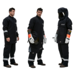 XYEHS 43 Cal Level 4 Arc Flash Clothing Kit Arc Flash Protective Jacket, Trousers & Hood, Inherent Flame Resistant - Image 2