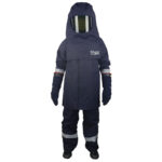 XYEHS 50 Cal Level 4 Arc Flash Clothing Kit Arc Protective Jacket, Trousers & Hood, Flame Retardant, Anti-Static