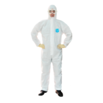 XYEHS SMS1000 55G/M² Disposable Protective Coverall 4-Layer PPE Suit Full Body Clothing with Hood, Non-Woven Fabric, Meltblown Polypropylene Fibers