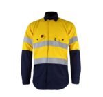 XYEHS B222 Flame Resistant & Anti-Static 2-Piece Shirt & Trousers Kit, Soft & Comfortable Texture