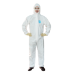 XYEHS MP2000 61G/M² Disposable Protective Coverall 4-Layer PPE Suit Full Body Clothing with Hood, Non-Woven Fabric, Meltblown Polypropylene Fibers
