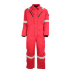 XYEHS 237GSM Winter Cold Resistant Flame Retardant Arc-Proof Coverall Protective Clothing Suit with Tecasafe® Plus 700 Fabric, 4 Layers
