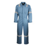 XYEHS 237GSM Flame Retardant Arc Flash & Static Protective Coverall Safety Clothing Suit, Modacrylic FR Visocse, Aramid Blend