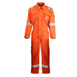 XYEHS 185GSM Flame Retardant Arc Flash Anti-Static Protective Coverall Clothing Suit, Aramid & Lenzing FR Blend