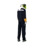 XYEHS 238GSM 8.4Cal Flame Retardant Arc Flash Protective Suit Kit with Jacket Pants Hood Safety Apparel, Tecasafe Plus 700 Fabric - Image 3