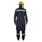 XYEHS 238GSM 13Cal Flame Retardant Arc Flash Protective Suit Safety Apparel Kit with Gown Hood Gloves Foot Covers, Tecasafe Plus 700 Fabric - Image 2