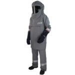 XYEHS 238GSM 31Cal Flame Retardant Arc Flash Protective Jacket & Pants & Hood Kit Safety Apparel Suit, Tecasafe Plus 700 Fabric, Dual-Layer - Image 2