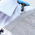 XYEHS 316 Stainless Steel Chainmail Shoulder Length Glove with Metal Hook Strap Full Arm Shoulder & Hand Cut Protection - Image 4