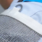 XYEHS 316 Stainless Steel Chainmail Shoulder Length Sleeves Mesh Metal Chain Full Arm & Shoulder Cut Resistant - Image 3