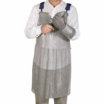 XYEHS 3.81mm Ring 316 Stainless Steel Chainmail Safety Apron with TPU Strap for for Food Processing, Animal Control, Fishing - Image 2