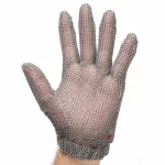 XYEHS 316 Stainless Steel Chainmail Short Five Finger Glove With Wide Spring, Ambidextrous - Image 2