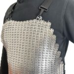 XYEHS Aluminum Plate Chainmail Safety Apron with TPU Strap for for Food Processing, Animal Control, Fishing - Image 2