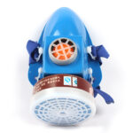 XYEHS FD-401 Low Profile Reusable Half Face Respirator Mask with 99.75% Gas Fliter Cartridge Face Cover Shield for Gas, Paint, Dust, Chemicals - Image 2