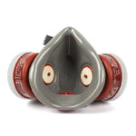 XYEHS FD-402 Reusable Half Face Respirator Mask with 2x Gas Fliter Cartridges Face Cover Shield for Organic Gases, Vapors - Image 3