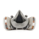 XYEHS FD-410 Reusable Half Face Respirator Mask with 2x Gas Fliter Cartridges & 2 Filter Cotton Face Shield for Organic Gases, Vapors - Image 2