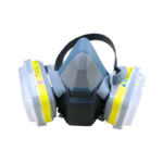 XYEHS FD-412 Reusable Half Face Respirator Mask with 2x Gas Fliter Cartridges Face Shield for Particles, Organic Gases, Vapors