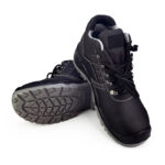 XYEHS XF95102 Cow Leather High Profile Safety Work Shoes with Dual-density PU Sole, Steel Toe Cap, Impact & Puncture Resistant Work Sneakers, Anti-Slip Footwear