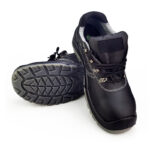 XYEHS XF93102 Cow Leather Low Profile Safety Work Shoes with Dual-density PU Sole, Steel Toe Cap, Impact & Puncture Resistant Work Sneakers, Anti-Slip Footwear