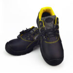 XYEHS XF23003 Impact & Puncture Resistant Cowhide Leather Safety Work Shoes, Steel Toe Work Sneakers, Indestructible Footwear, Anti-Slip for Industrial Construction - Image 4