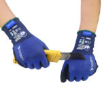 HANVO XU8256D ANSI CUT A4 Cut Resistant Safety Work Gloves, 18 Gauge MetalQ/Nylon/Spandex Liner, Micro-Foam Nitrile Palm Coated, Abrasion Resistant, Strong Grip - Image 2