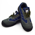 XYEHS XF12100D Lightweight Suede Cowhide & Mesh Safety Work Shoes, Impact & Puncture Resistant Work Sneakers, 10KV Anti-Static & Anti-Slip Footwear, Breathable & Flexible - Image 2