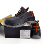 XYEHS XF93101 Cow Leather Safety Work Shoes with Dual-density PU Sole, Steel Toe Cap, Impact & Puncture Resistant Work Sneakers, Anti-Slip Footwear - Image 3