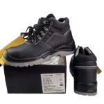 XYEHS XF95102 Cow Leather High Profile Safety Work Shoes with Dual-density PU Sole, Steel Toe Cap, Impact & Puncture Resistant Work Sneakers, Anti-Slip Footwear - Image 2