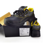 XYEHS XF23003 Impact & Puncture Resistant Cowhide Leather Safety Work Shoes, Steel Toe Work Sneakers, Indestructible Footwear, Anti-Slip for Industrial Construction - Image 2