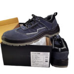 XYEHS XF61005D Suede Cow Leather Safety Work Shoes with PU Sole, Steel Toe Cap & Steel Plate Mid Sole, Impact & Puncture Resistant Work Sneakers, Anti-Slip Footwear - Image 2