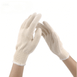 XYEHS 600g Cotton Yarn Gloves - 10-Gauge Knit, Breathable & Sweat-Absorbent Work Gloves (Beige, 12 Pairs/Dozen) - Image 2